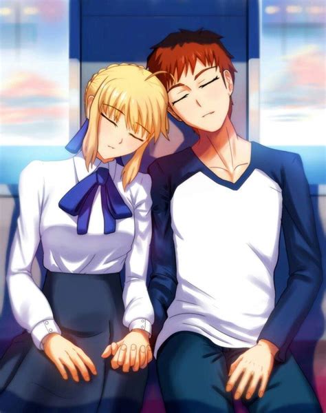 fate stay night saber and shirou